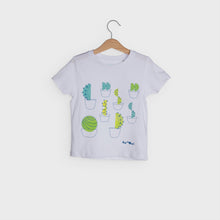 Load and play video in Gallery viewer, Video shows cactus t-shirts flicking through small, medium and large sizes. 
