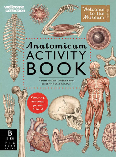 Book cover features anatomy illustrations. 