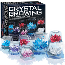 Load image into Gallery viewer, The box is dark blue and black with picutres of 7 differently coloured crystals inside clear boxes. The same crystals are shown pictured in front of the box.
