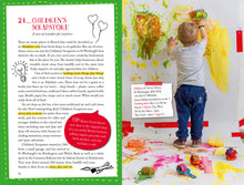 Load image into Gallery viewer, Page 56 and 57 are about Children&#39;s Scrapstore and show a picture of a child painting on a wall. 
