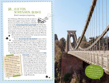 Load image into Gallery viewer, Page 64 and 65 are about Clifton Suspension Bridge. There are several paragraphs of text, access information and a large photograph. 
