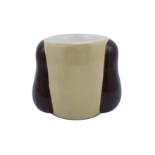 Load image into Gallery viewer, Back of egg cup shows 3D ears. 

