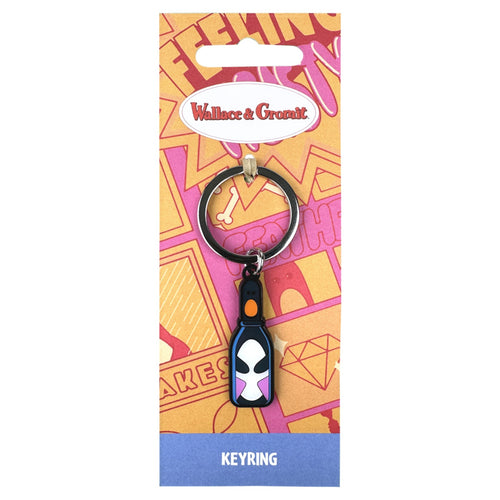 Keyring on multi-coloured card backing. 