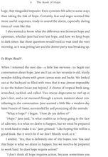 Load image into Gallery viewer, Page 8 shows text continuing from previous page in 2 paragraphs, a section heading &#39;is hope real?&#39; followed by 4 paragraphs of text. 
