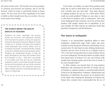 Load image into Gallery viewer, Pages 130-131 show final paragraphs on parabens, one text box about &#39;the science behind the health impacts of parabens&#39;. Page 131 has subheading &#39;the toxics in toothpaste&#39;
