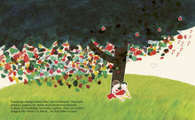 Load image into Gallery viewer, Inside spread of the book shows Alan and Christopher (a white boy) sitting under a tree reading a book together.

