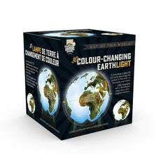 Load image into Gallery viewer, Blue box reads &quot;3D colour-changing earthlight&quot; with a picture of the globe on the box.
