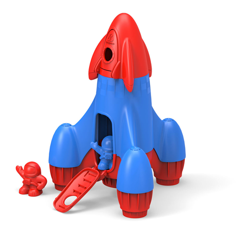 Blue and Red rocket with opposite colours to the previous design.