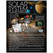 Load image into Gallery viewer, Back of Solar System Planetarium box shows contents list and photo. Email us for contents list.
