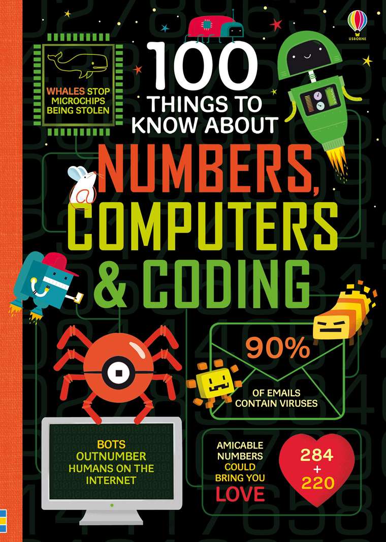Book cover is black with example infographics and colourful pictures. 
