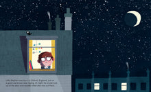 Load image into Gallery viewer, inside spread shows Stephen Hawking looking at the night sky from his window.
