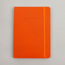 Load image into Gallery viewer, orange notebook pictured without packaging.
