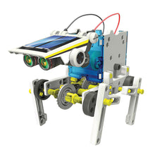 Load image into Gallery viewer, One of the 14 robots fully assembled stands on four legs. 
